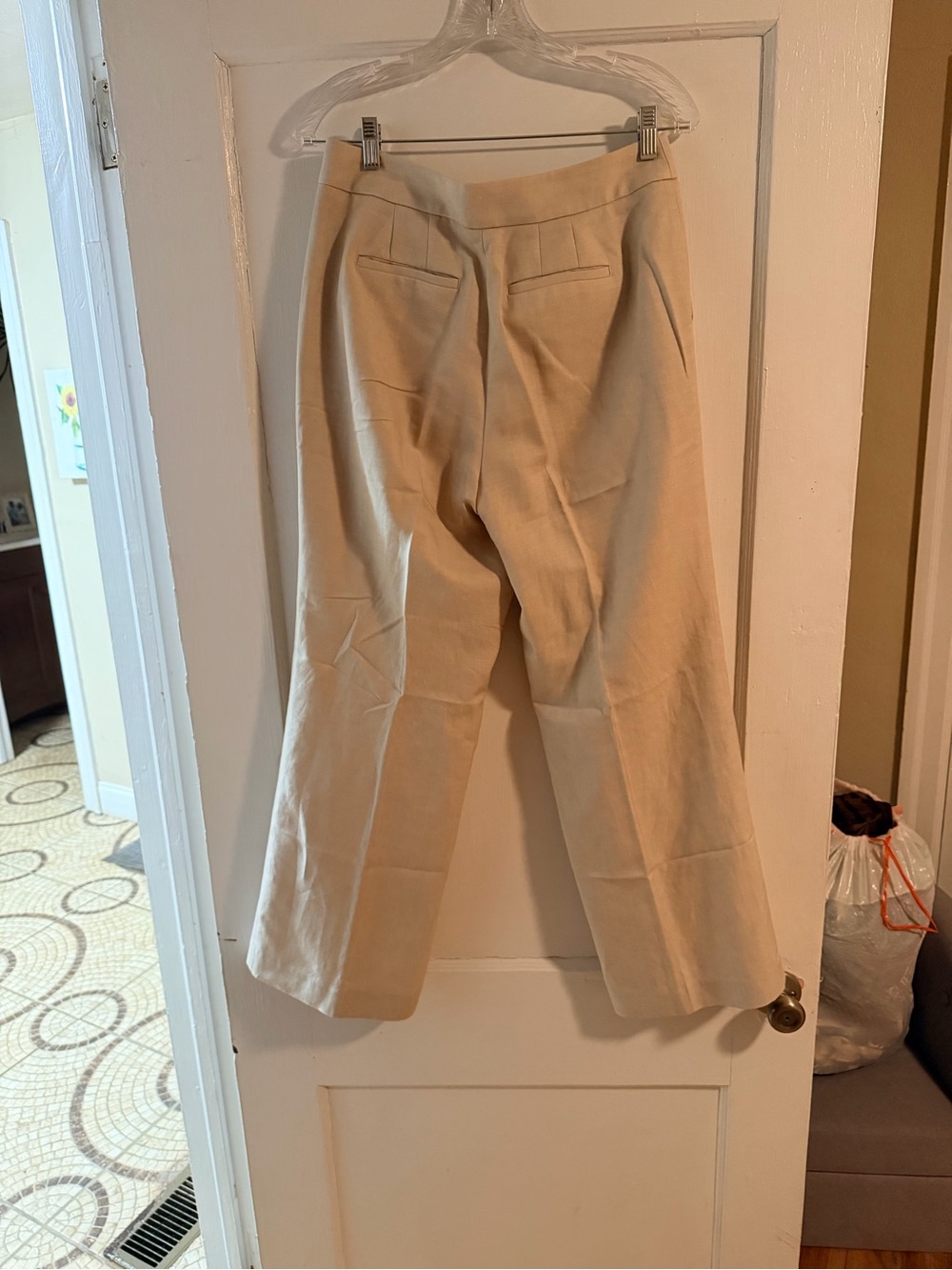 Talbots Greenwich Pant Women’s 8P Petite Beige Straight Leg Career Pants - Picture 4 of 4